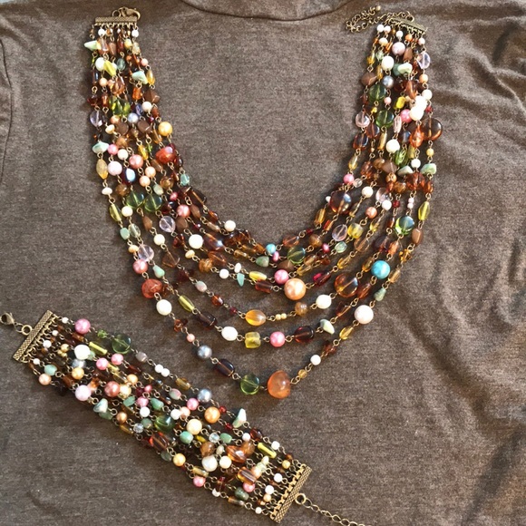 Lia Sophia Jewelry - Lia Sophia necklace and matching bracelet